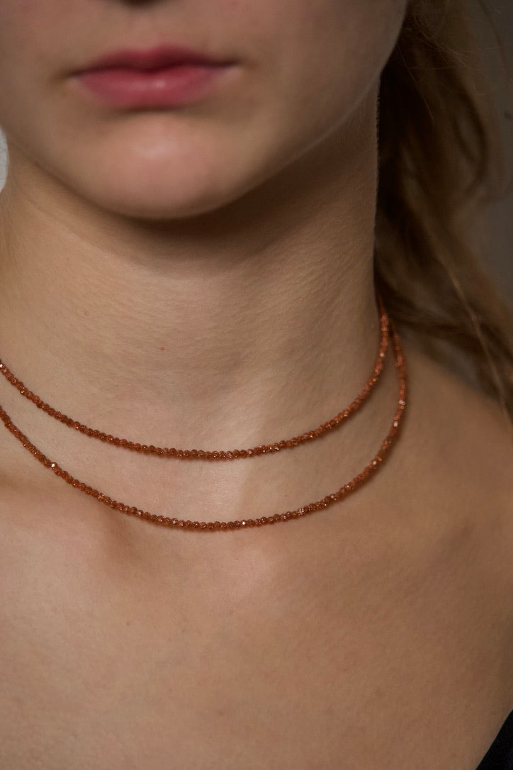 Sunstone Double Necklace