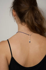 Lapis Lazuli Necklace with Quartz Crystal