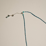 Blue Apatite Double Necklace with Crystal