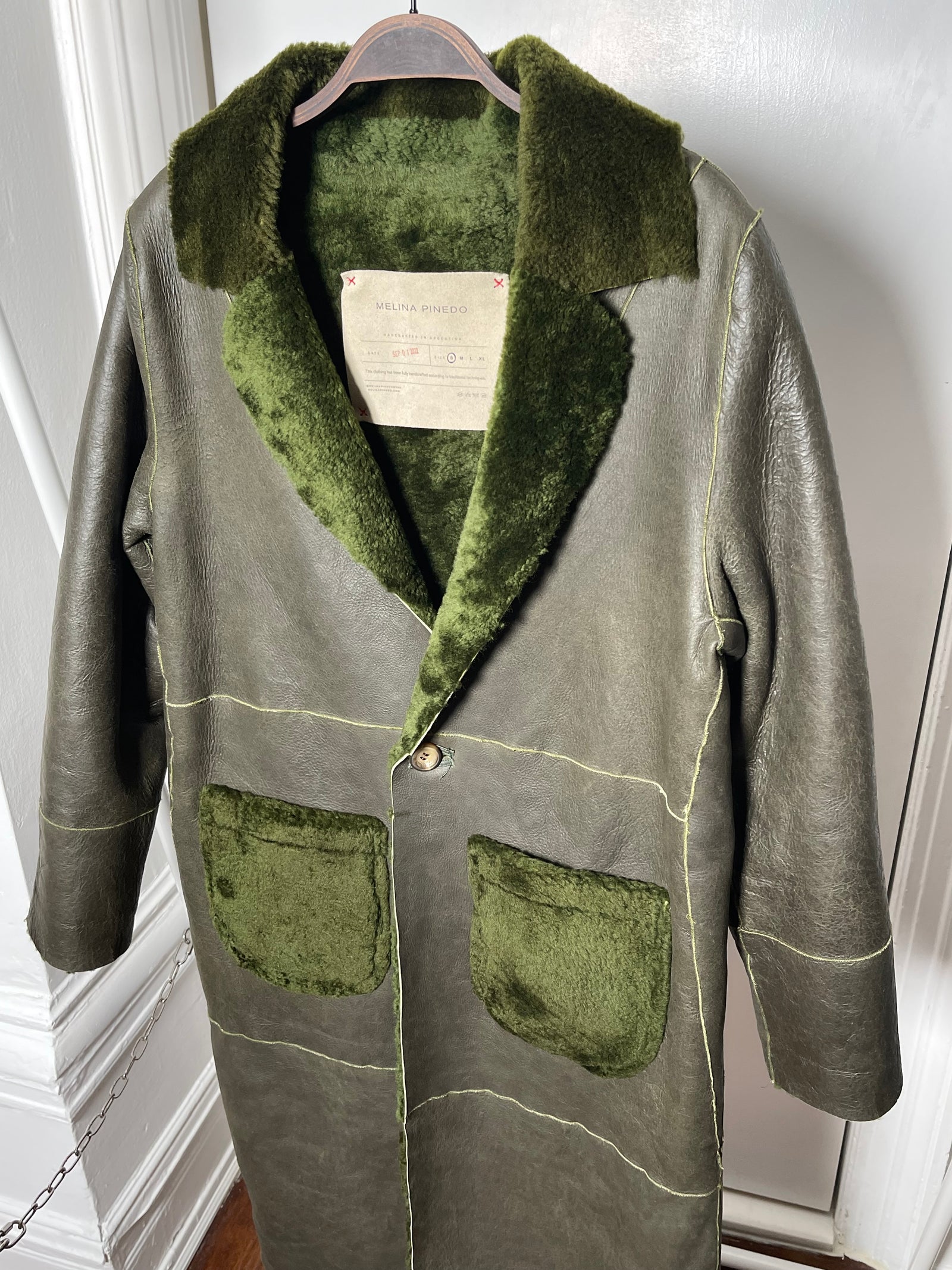 激レア patagonia shearling coat green フェード Flex Shearling Coat – Alma Lobo