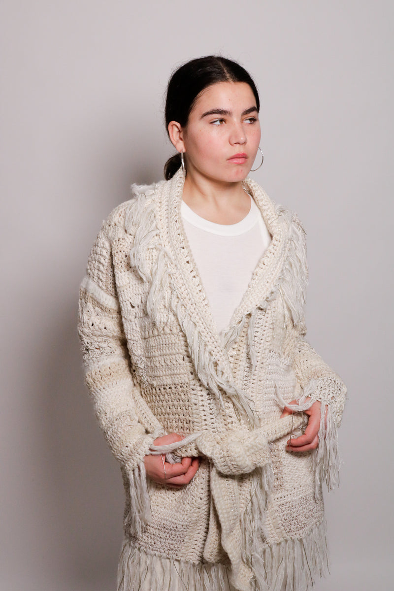 Patchwork Crochet Coat