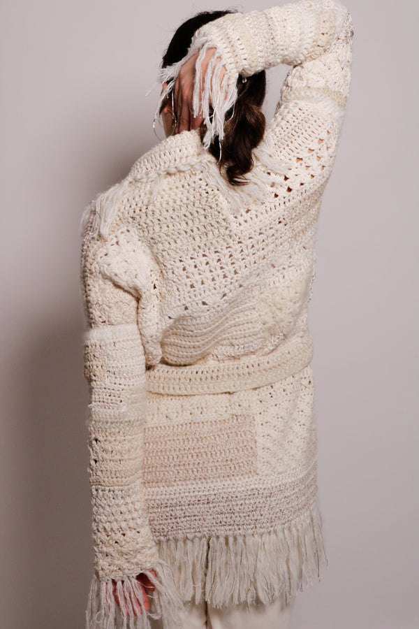 Patchwork Crochet Coat