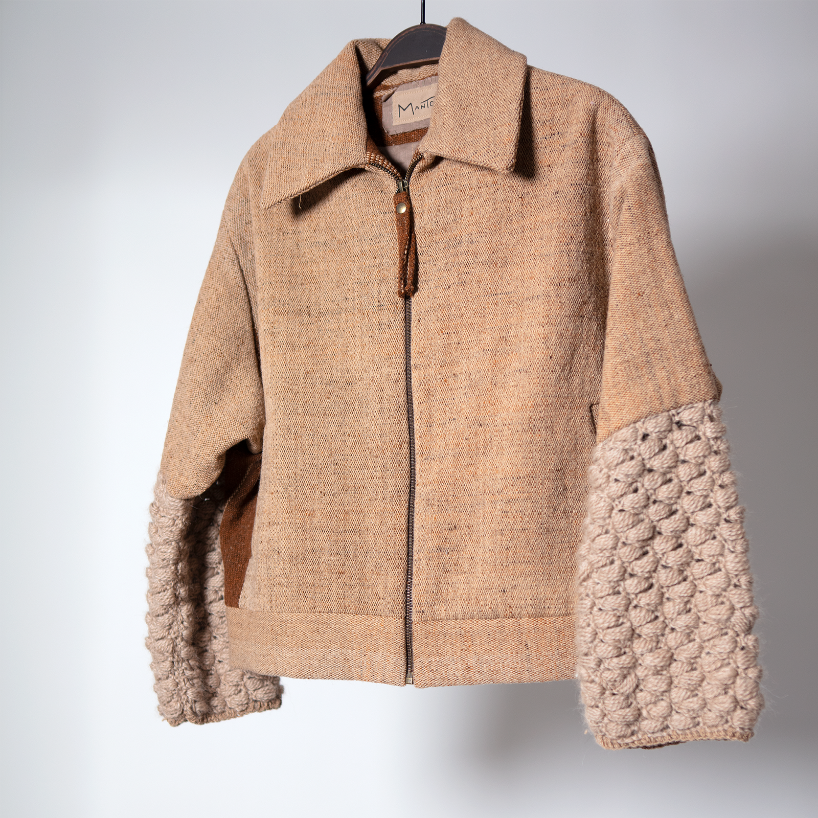 ジャケット・アウター ANATOMICA CAPE OFF BROWN ORGANIC WOOL