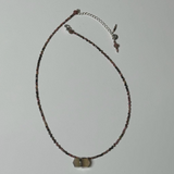 Rhodonite Necklace with Fluorite